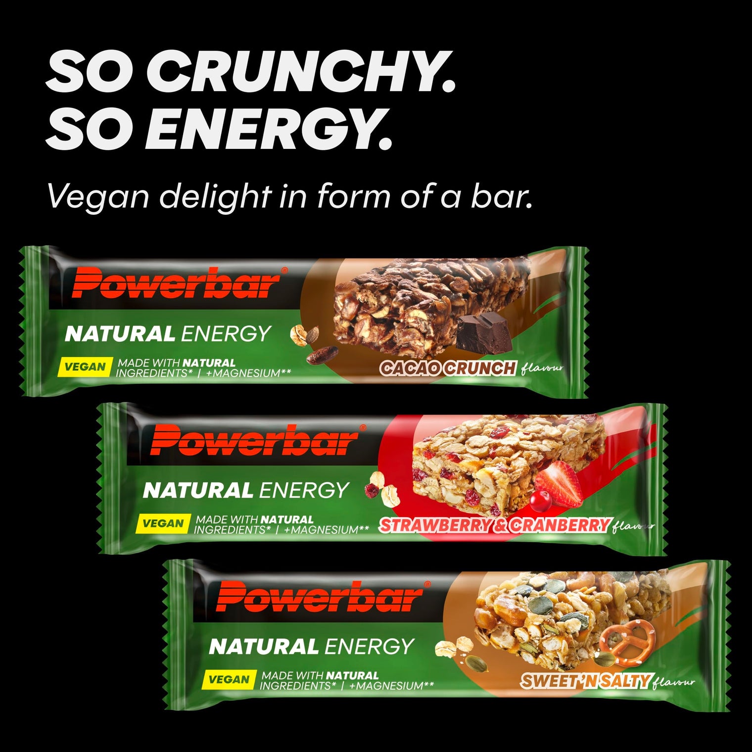 PowerBar Natural Energy Cereal Cacao Crunch Vegan Energy Bar – 40g