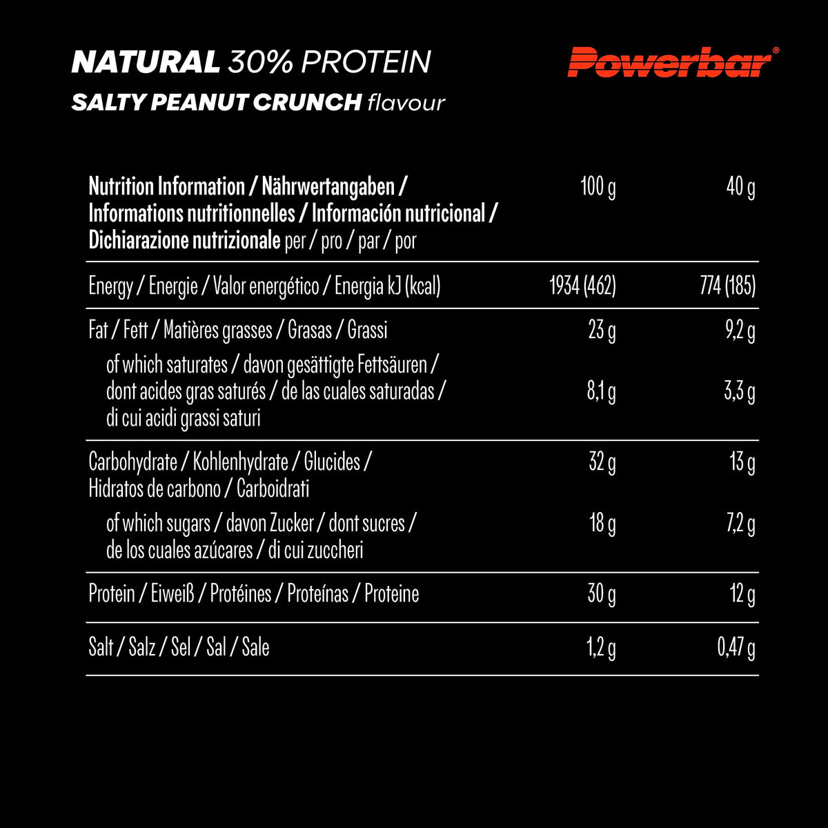 PowerBar Natural Energy Cereal Sweet & Salty Vegan Energy Bar – 40g