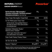 PowerBar Natural Energy Cereal Cacao Crunch Vegan Energy Bar – 40g