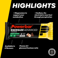 PowerBar Energize Advanced Hazelnut Chocolate Energy Bar – 55g